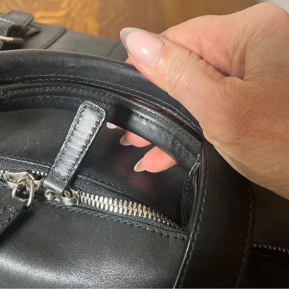 Coach Black Leather Voyage Weekender Travel Bag w/COA - Picture 9 of 15